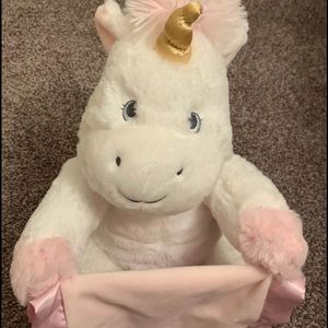 Peek a boo plush unicorn interactive talking
